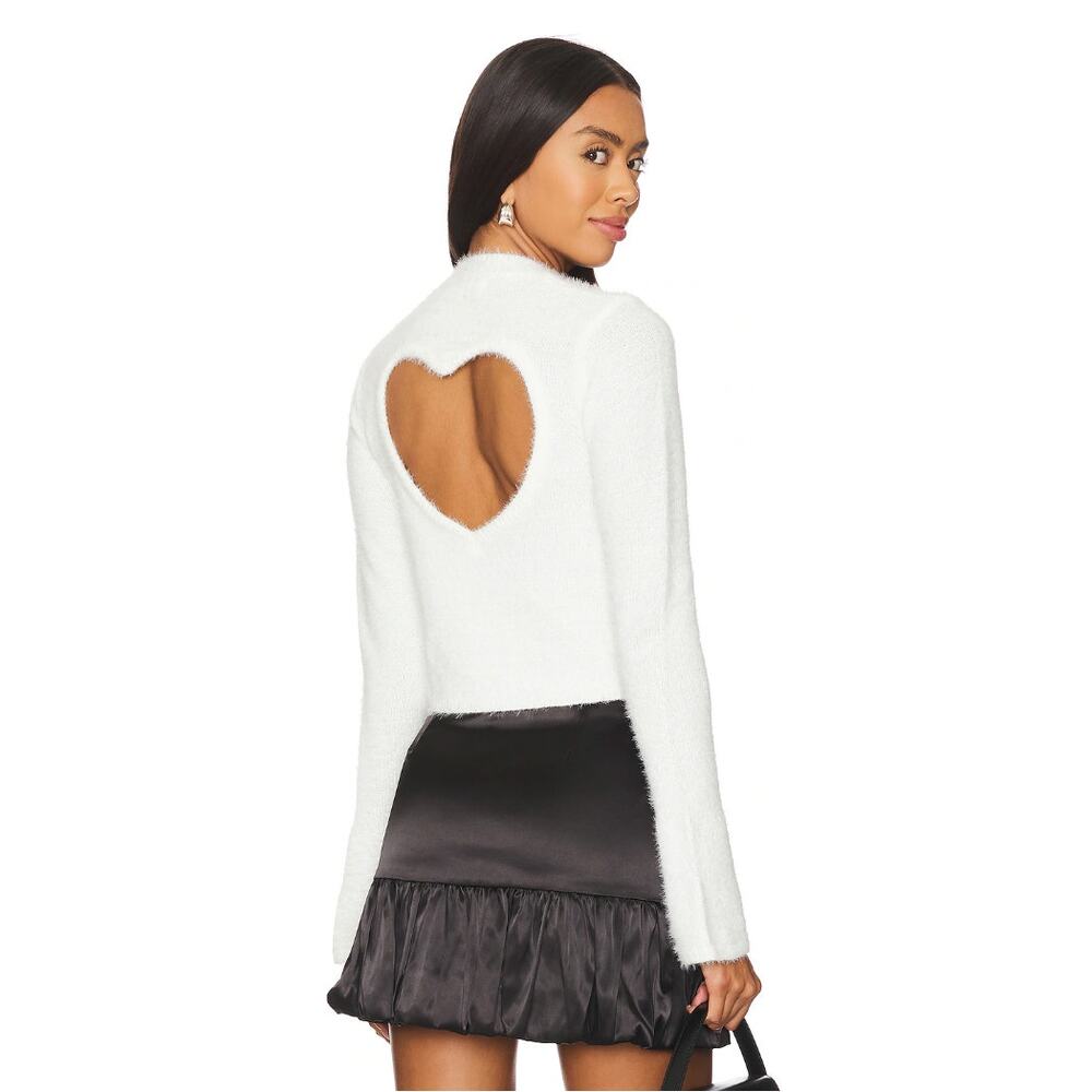 More To Come Carolina Cut Out Sweater Ivory White Size S
